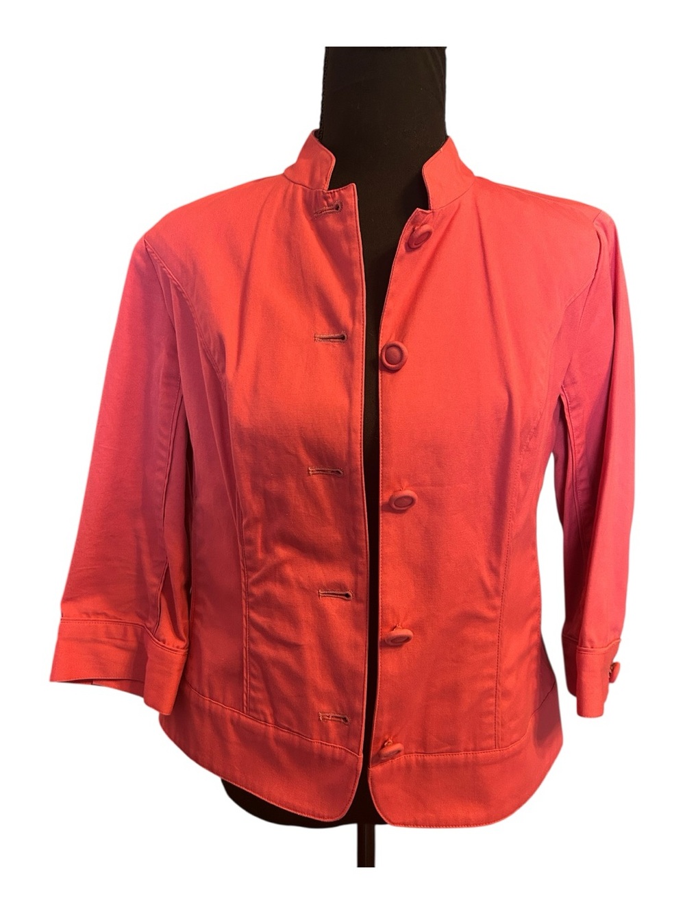 Coldwater Creek Women Pink Button-Front Jacket Size Small Petite